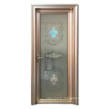 High-grade champaign gold face aluminum storage room swing glass door